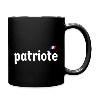 fier d être patriote - Mug uni - noir - Droite