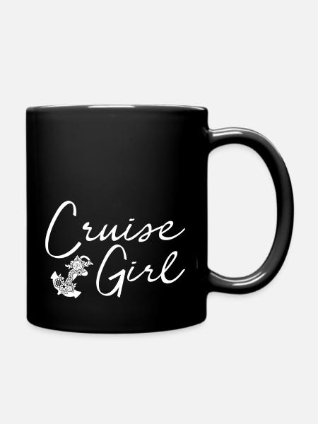 Cruise Girls Gift Cruises - Full Colour Mug - black