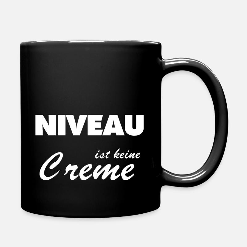 Niveau Creme - Tasse einfarbig - Schwarz