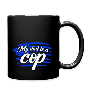 Papa PoliceMan Police Grand-père - Mug uni - noir - Droite