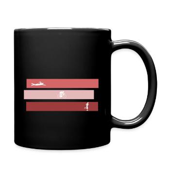Triathlon - Tasse einfarbig - Schwarz - Rechts