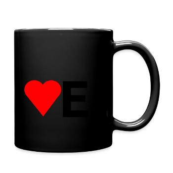 j aime l esperanto coeur EO esperanto - Mug uni - noir - Droite