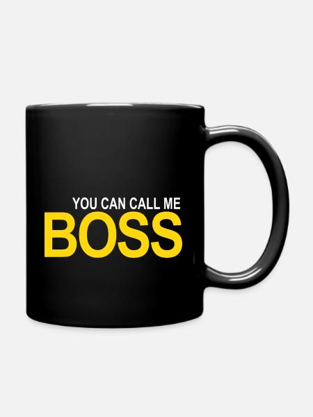 appelez-moi BOSS - Mug uni - noir