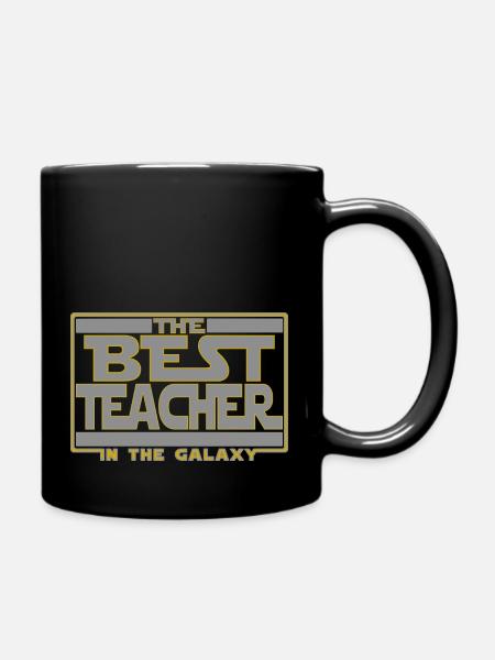 The best teacher in the galaxy - Full Colour Mug - black