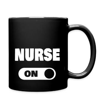 On nurse as a nurse - Full Colour Mug - black - Right