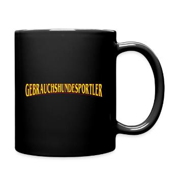 Gebrauchshundesportler IGP Hundesport Motiv - Tasse einfarbig - Schwarz - Rechts