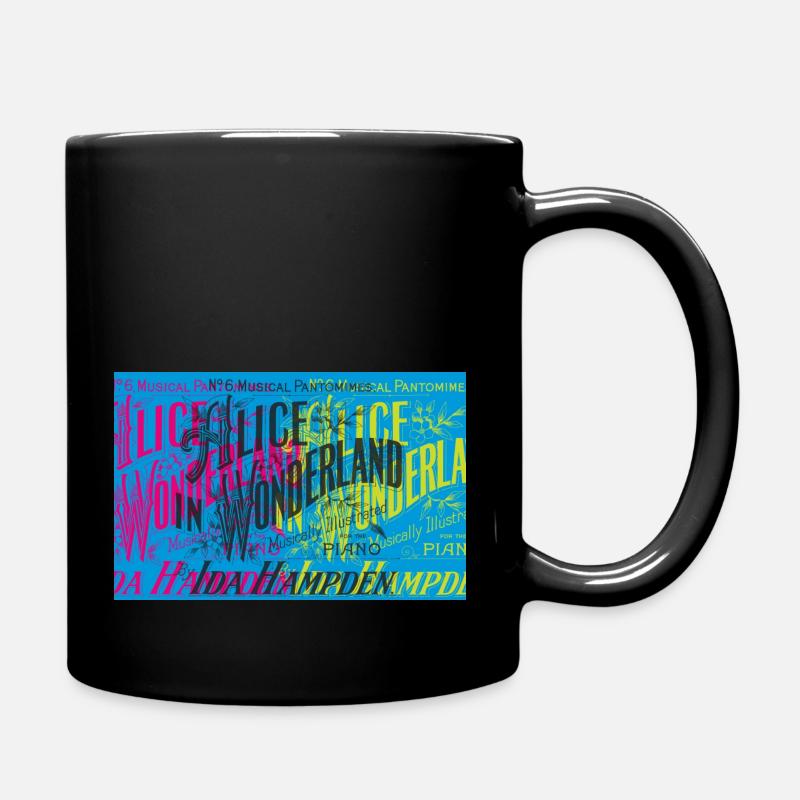 Alice in Wonderland - Tasse einfarbig - Schwarz