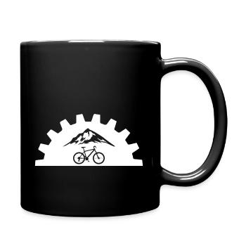 Mountain biker cycling cycling - Full Colour Mug - black - Right