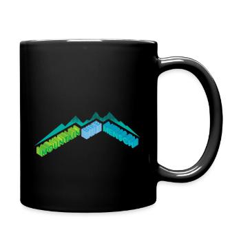 VTT Homme vert bleu - Mug uni - noir - Droite