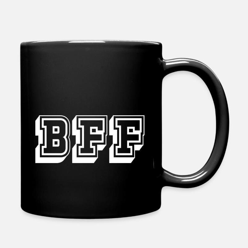 BFF Tshirt blanc - Mug uni - noir