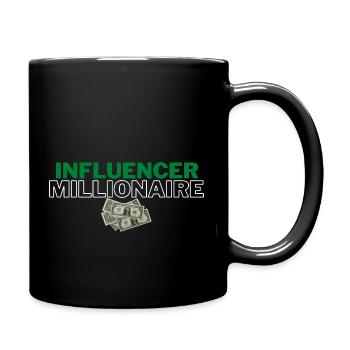 Influencer Millionaire - Full Colour Mug - black - Right