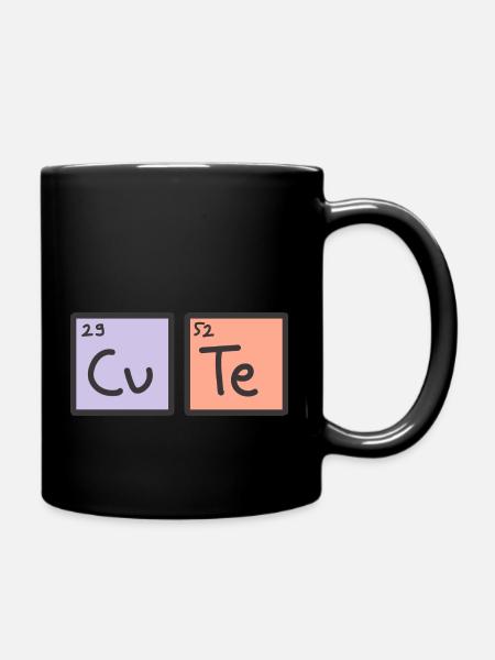 CU-TE - Full Colour Mug - black