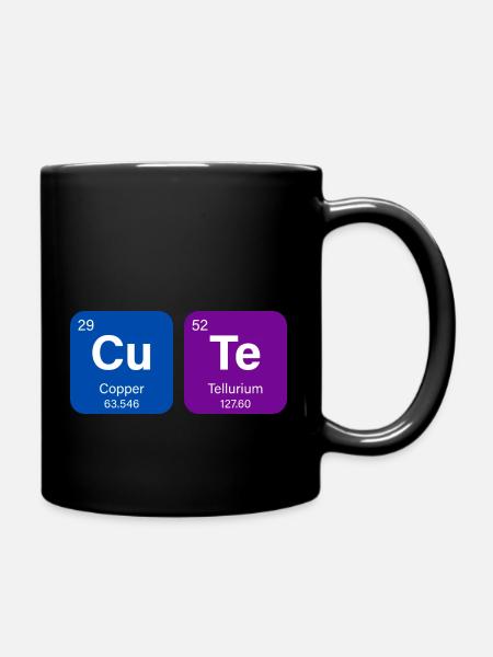 CU-TE - Full Colour Mug - black