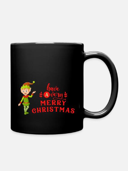 Elf - Tasse einfarbig - Schwarz