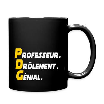 professeur drôlement génial / cadeau professeur - Mug uni - noir - Droite