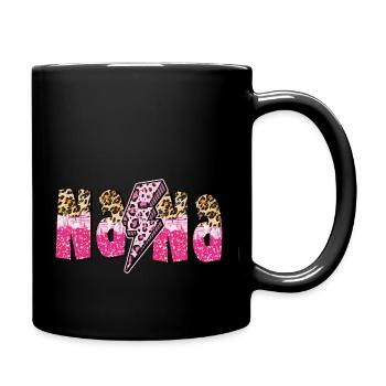 nana lightning bolt - Full Colour Mug - black - Right