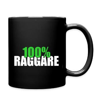 100 % Raggare - Enfärgad mugg - svart - Höger