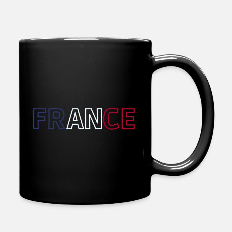 France - Mug uni - noir