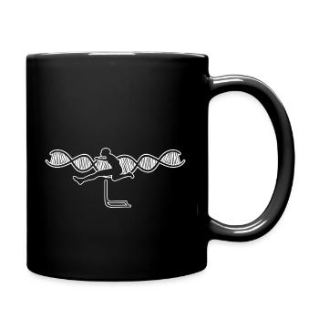 Hürdenlauf Geschenk Hürdenläufer Leichtathletik - Tasse einfarbig - Schwarz - Rechts