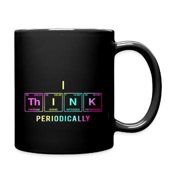 Je PENSE (périodiquement) - Drôles de dictons - Mug uni - noir - Droite