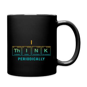 Je PENSE (périodiquement) - Drôles de dictons - Mug uni - noir - Droite