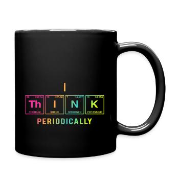Je PENSE (périodiquement) - Drôles de dictons - Mug uni - noir - Droite