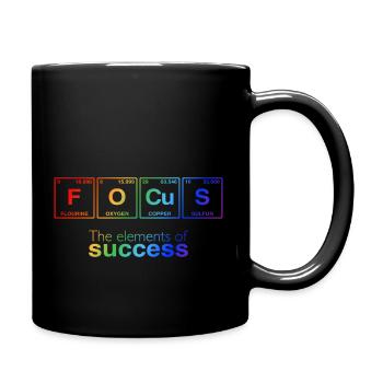 LGBTQ : les éléments du succès - FOCUS - Mug uni - noir - Droite