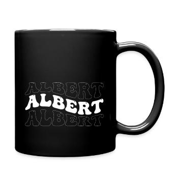 Funny Albert Groovy 4 Männer Damen Cool Albert Tie - Tasse einfarbig - Schwarz - Rechts