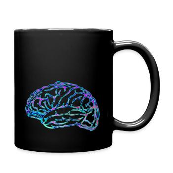 Brain No.01 - Design A - Full Colour Mug - black - Right