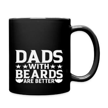 Dads with Beards are Better - Full Colour Mug - black - Right