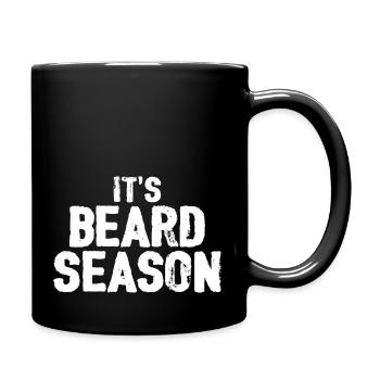 It´s Beard Season - Tasse einfarbig - Schwarz - Rechts
