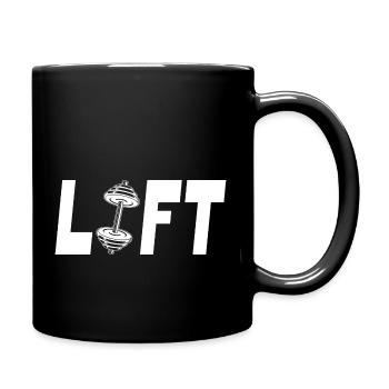 Lift Workout Lovers Trendy - Full Colour Mug - black - Right