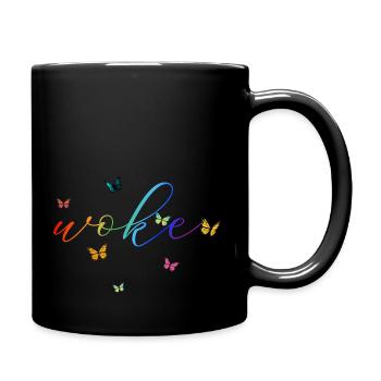 Autodérision : WOKE - Mug uni - noir - Droite