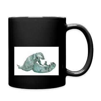 Loutre 3 07 02 2023 - Mug uni - noir - Droite