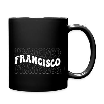Drôle Francisco Groovy 4 Hommes Femmes Cool Francisco - Mug uni - noir - Droite