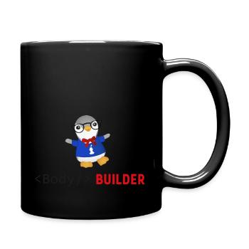 Body Builder - Tasse einfarbig - Schwarz - Rechts