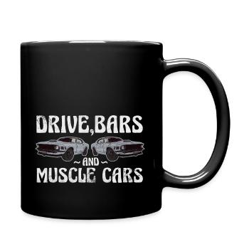 Drive,bars and muscle cars - Full Colour Mug - black - Right