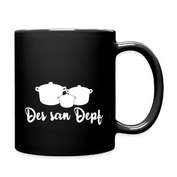 Lustiger Spruch Witzig Humor Geschenkidee - Tasse einfarbig - Schwarz - Rechts