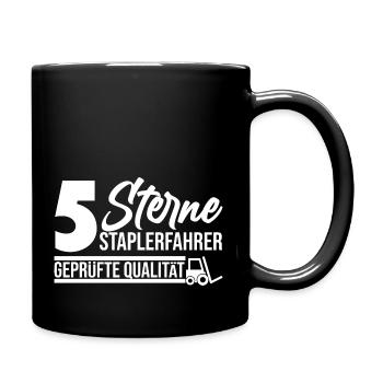 Lustiger Spruch Witzig Humor Geschenkidee - Tasse einfarbig - Schwarz - Rechts
