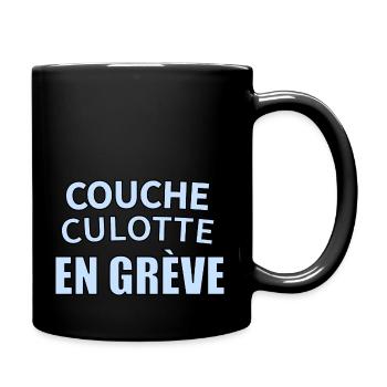 Couche-culotte en grève - Mug uni - noir - Droite