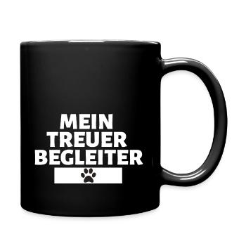Mon fidèle ami chien de compagnie - Mug uni - noir - Droite