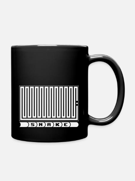 Snake - Retro Game - Tasse einfarbig - Schwarz