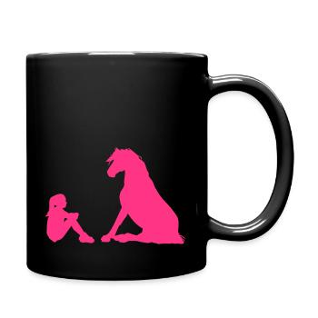 Best Friends forever. - Tasse einfarbig - Schwarz - Rechts