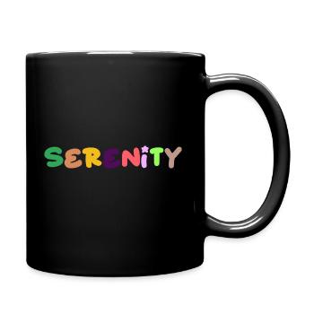 Serenity, positive thinking - Full Colour Mug - black - Right