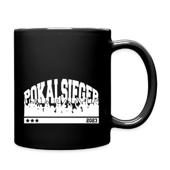 Pokalsieger 2023 - So sehen Sieger aus - Tasse einfarbig - Schwarz - Rechts