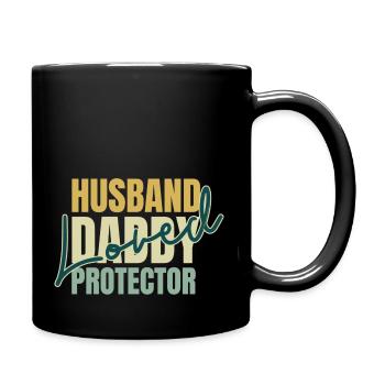Fête des pères Mari Papa Protecteur Aimé - Papa - Mug uni - noir - Droite