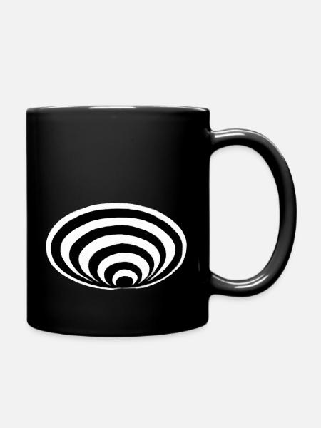 Optisch - Tasse einfarbig - Schwarz