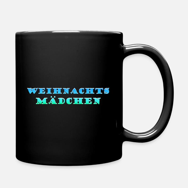 Frohes Fest an Weihnachten - Tasse einfarbig - Schwarz