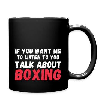 Talk Boxing - Full Colour Mug - black - Right