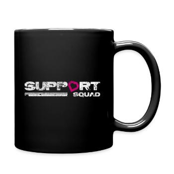 Support squad. Breast cancer awareness. - Full Colour Mug - black - Right
